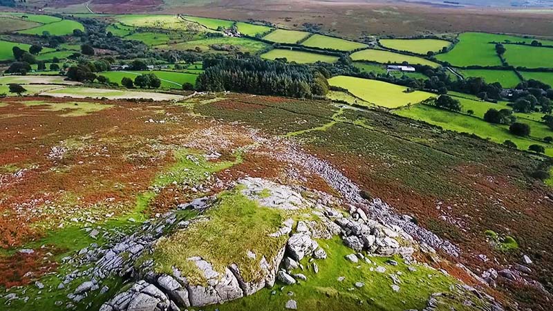 The Wild Weekenders Drone Shots on Sheeps Tor, Dartmoor